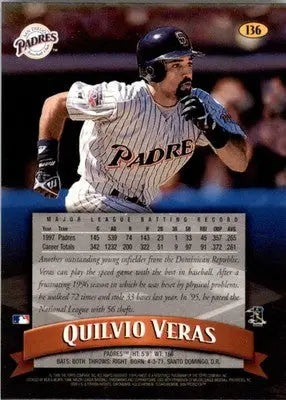 1998 Finest #136 Quilvio Veras - Baseball Card Single