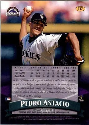 1998 Finest #137 Pedro Astacio - Baseball Card Single