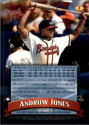 1998 Finest #2 Andruw Jones - Baseball Card Single