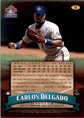 1998 Finest #23 Carlos Delgado - Baseball Card Single