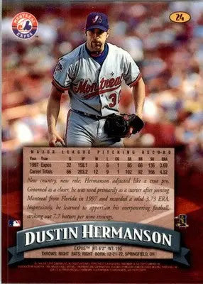 1998 Finest #24 Dustin Hermanson - Baseball Card Single