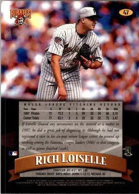 1998 Finest #47 Rich Loiselle - Baseball Card Single