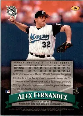 1998 Finest #56 Alex Fernandez - Baseball Card Single