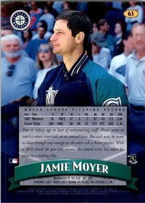 1998 Finest #63 Jamie Moyer - Baseball Card Single