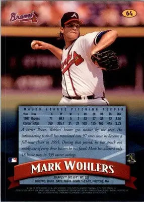 1998 Finest #64 Mark Wohlers - Baseball Card Single