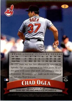 1998 Finest #7 Chad Ogea - Baseball Card Single