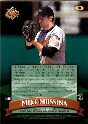 1998 Finest #70 Mike Mussina - Baseball Card Single