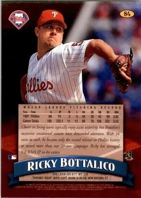 1998 Finest #84 Ricky Bottalico - Baseball Card Single
