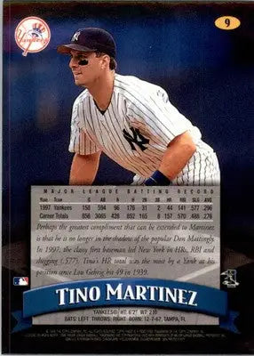 1998 Finest #9 Tino Martinez - Baseball Card Single