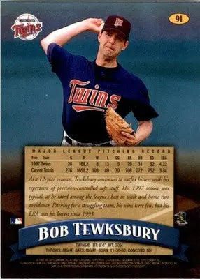 1998 Finest #91 Bob Tewksbury - Baseball Card Single