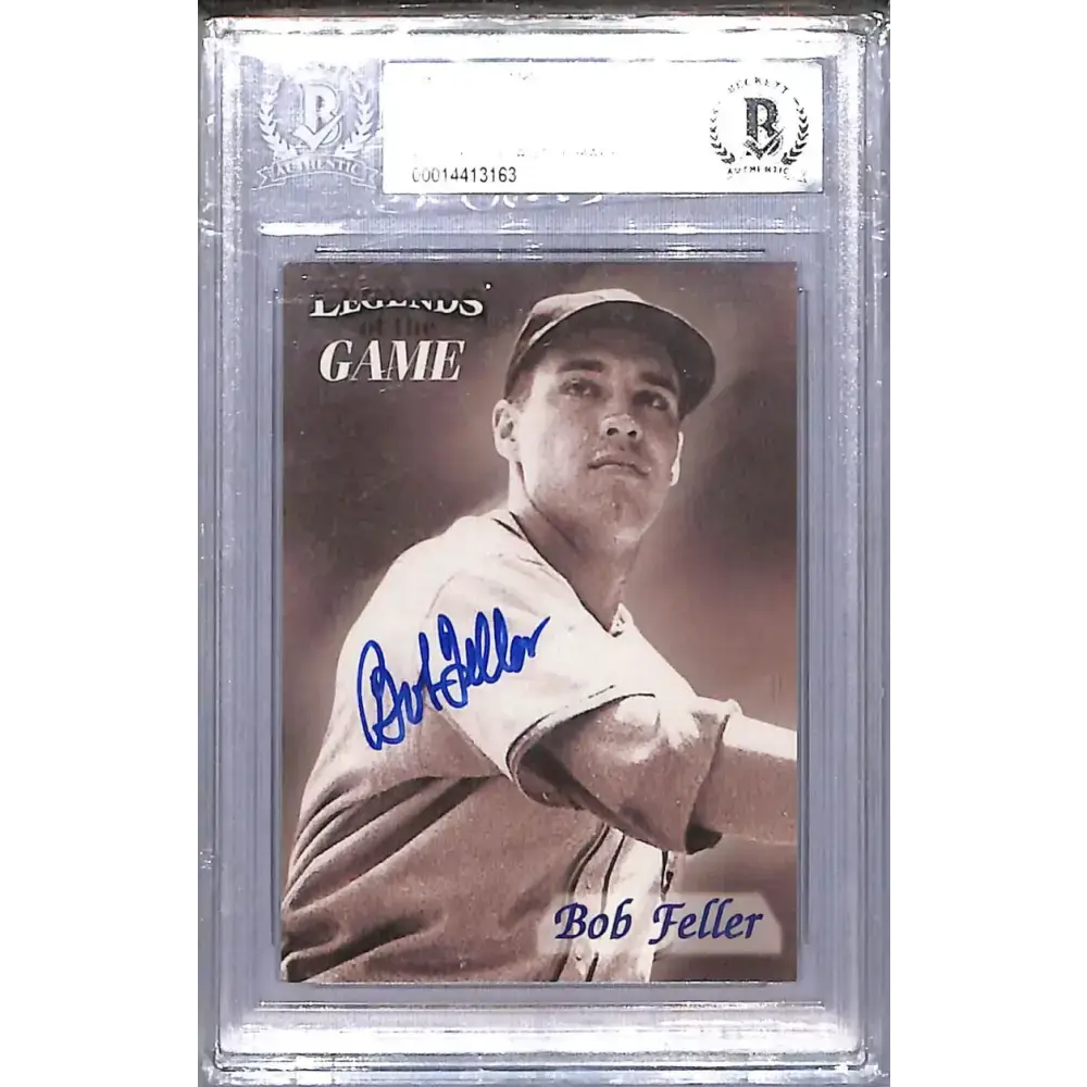 1998 Fleer Legends of the Game #9 Bob Feller NM-MT Auto Cleveland Indians - Baseball Card Single