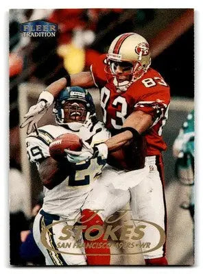 1998 Fleer Tradition #181 J.J. Stokes - Football Card Single