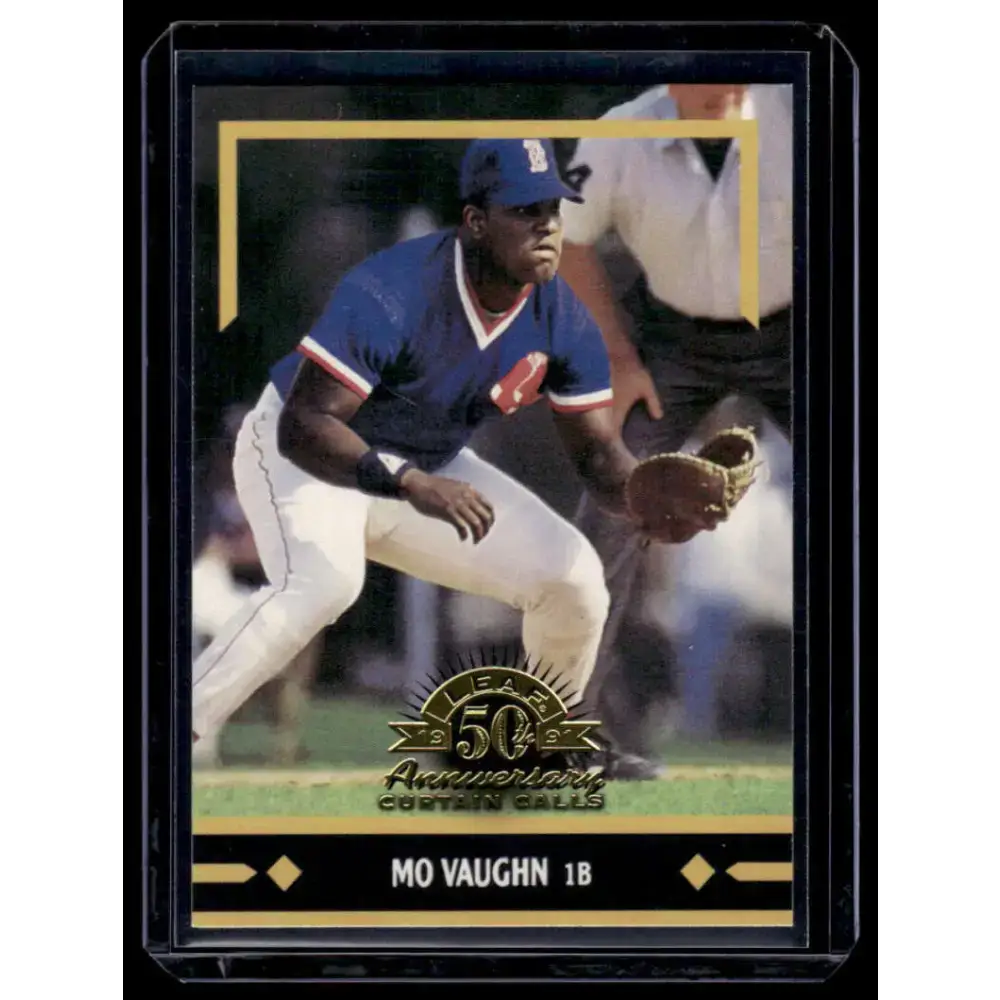1998 Leaf #148 Mo Vaughn NM-MT Boston Red Sox Baseball Card - Baseball Card Single