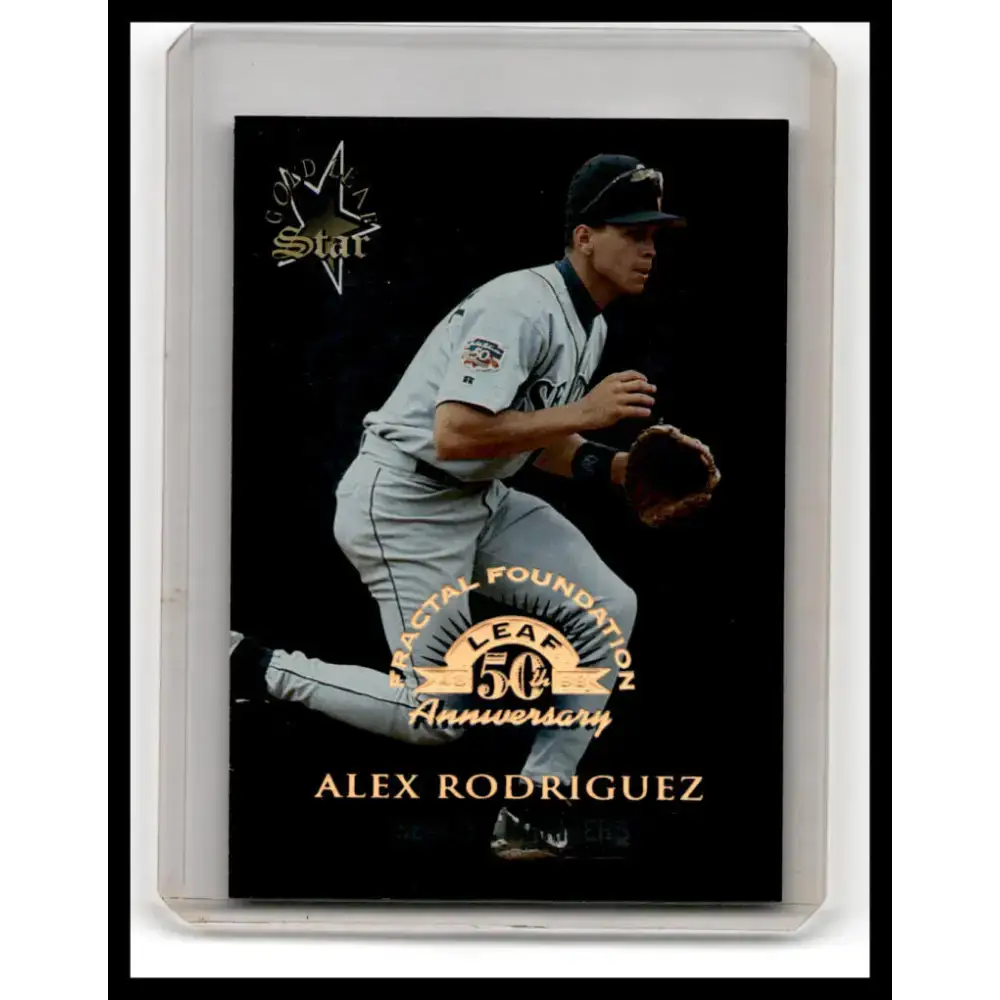 1998 Leaf #165 Alex Rodriguez Fractal Foundations NM-MT Baseball Card - Baseball Card Single