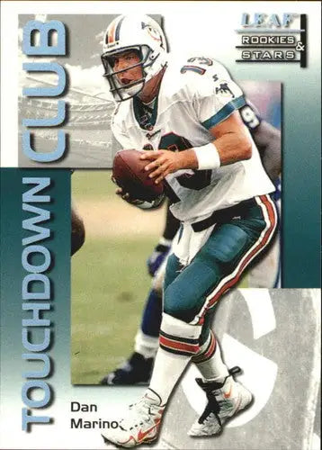 Dan Marino football card from Leaf Rookies and Stars Touchdown Club series