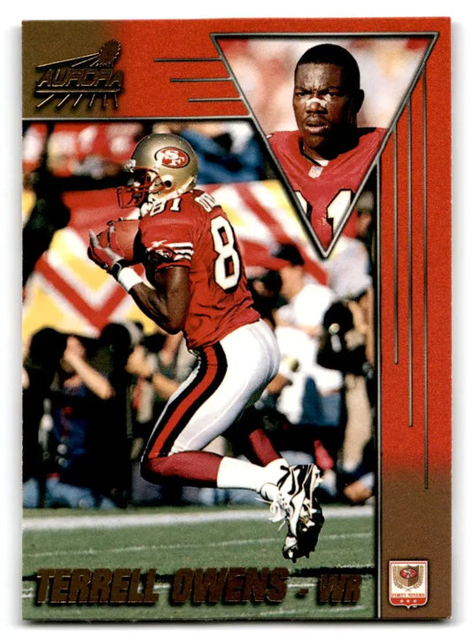 1998 Pacific Aurora #166 Terrell Owens - Football Card Single