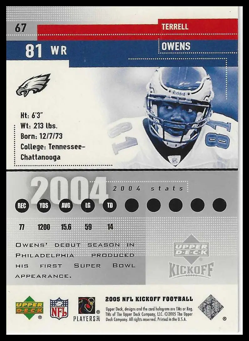 1998 Pacific Aurora #166 Terrell Owens - Football Card Single