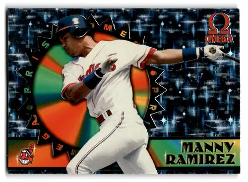 1998 Pacific Omega Prisms #5 Manny Ramirez NM Near Mint Indians ID:82044 - Baseball Card Single