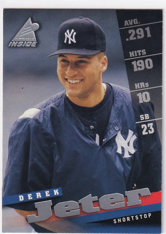 1998 PINNACLE #2 DEREK JETER INSIDE- NEW YORK YANKEES - Baseball Card Single