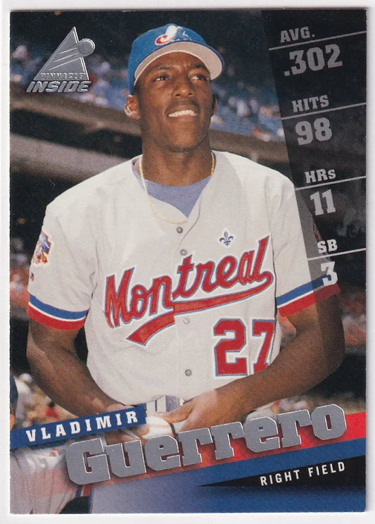 1998 PINNACLE #27 VLADIMIR GUERRERO- MONTREAL EXPOS - Baseball Card Single