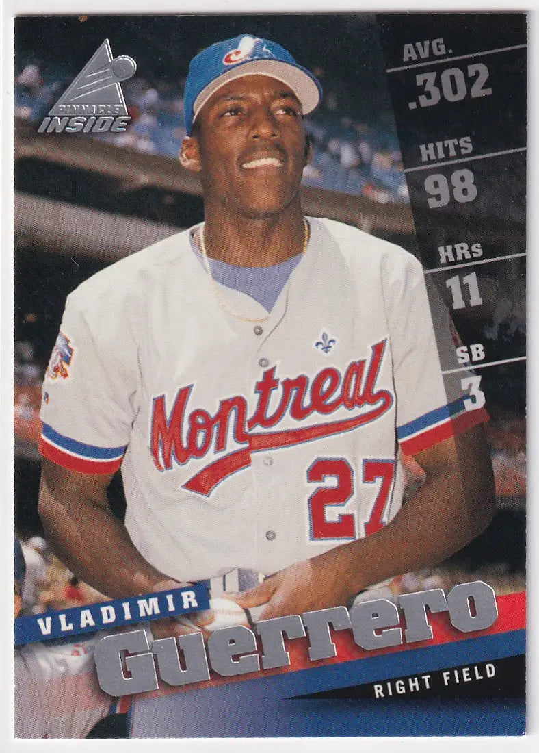 1998 PINNACLE #27 VLADIMIR GUERRERO- MONTREAL EXPOS