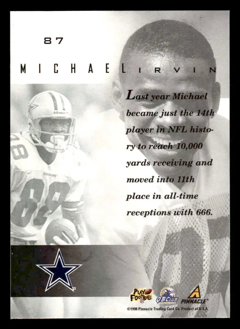 1998 Pinnacle Mint #87 Michael Irvin - Football Card Single