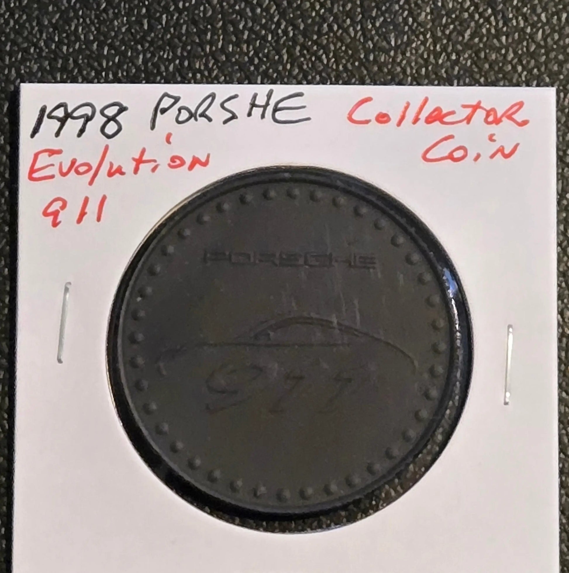1998 Porsche 911 Evolution Collector Coin Medal - Official Calendar Token - Coins & Currency
