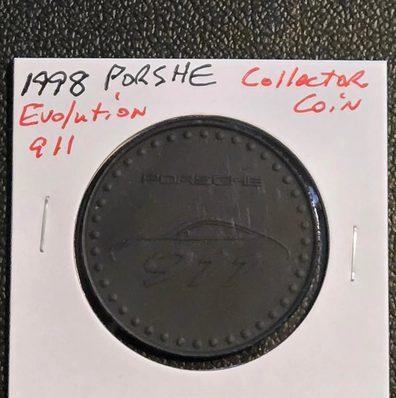 1998 Porsche 911 Evolution Collector Coin Medal - Official Calendar Token - Coins & Currency