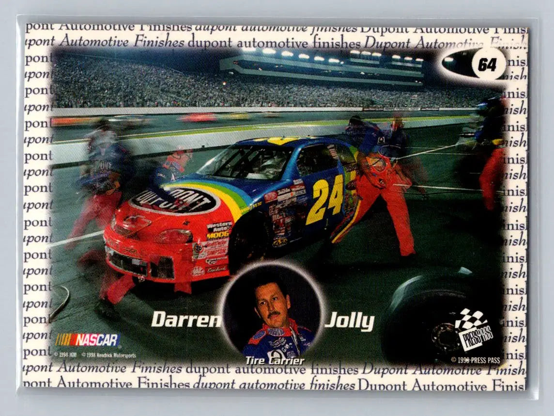 1998 Press Pass #64 Darren Jolly Hendrick Motorsports - Racing Card Single