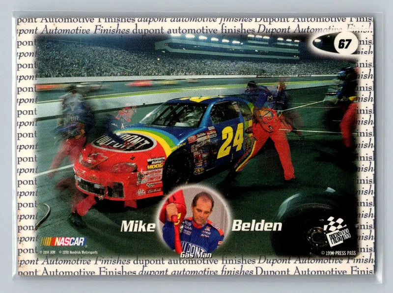 1998 Press Pass #67 Mike Belden Hendrick Motorsports - Racing Card Single