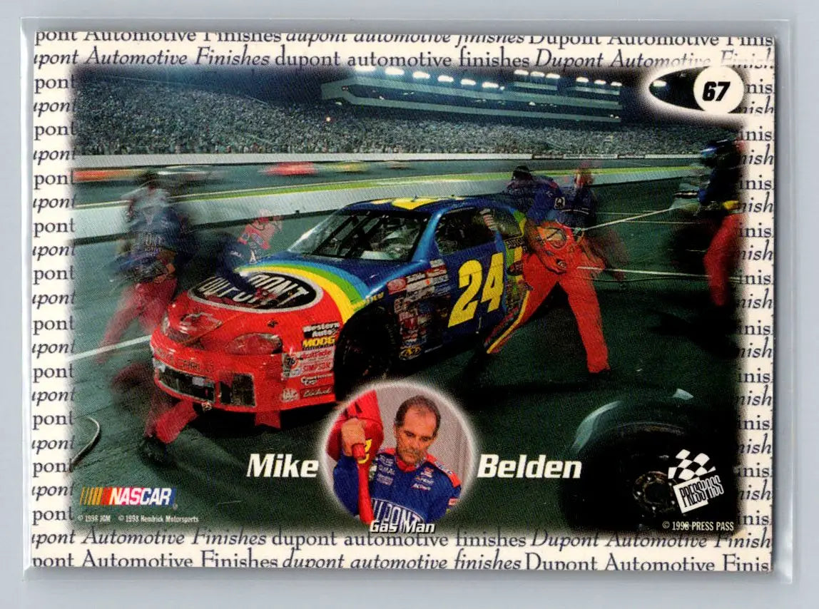 1998 Press Pass #67 Mike Belden Hendrick Motorsports - Racing Card Single