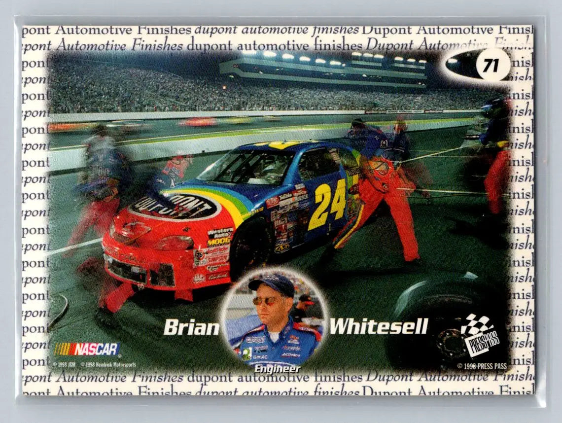 1998 Press Pass #71 Brian Whitesell Hendrick Motorsports - Racing Card Single