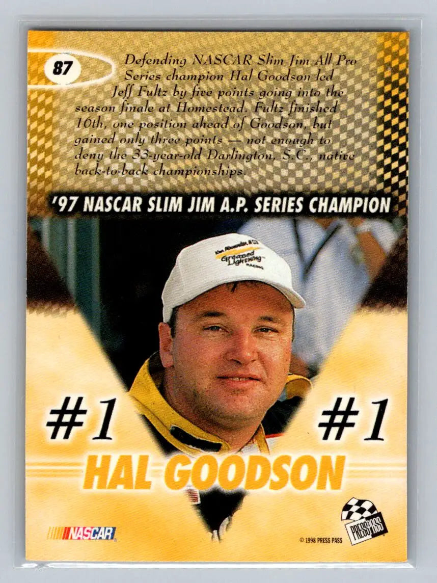 1998 Press Pass #87 Hal Goodson Hal Goodson Racing - Racing Card Single