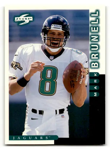Original gloss Mark Brunell football card from 1998 Score Jaguars by Simply Sandoval
