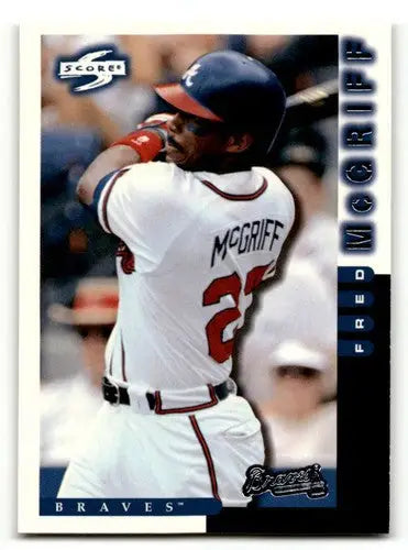 1998 Score Atlanta Braves #14 Fred McGriff Atlanta Braves Baseball C ID:63332 - Baseball Card Single
