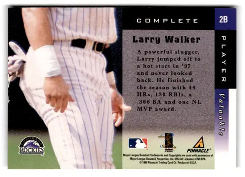 1998 Score Rookie and Traded Complete Players #2b Larry Walker NM Near ID:82567 - Baseball Card Single