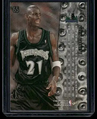 1998 SkyBox Metal Universe Kevin Garnett #65 Basketball - Basketball Card Single