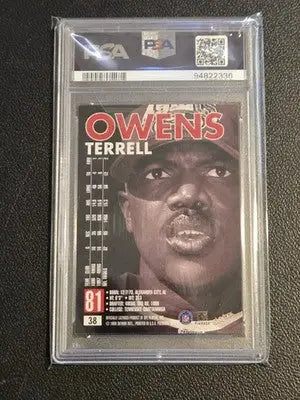 1998 SkyBox Premium #38 Terrell Owens PSA 8 - Football Card Single