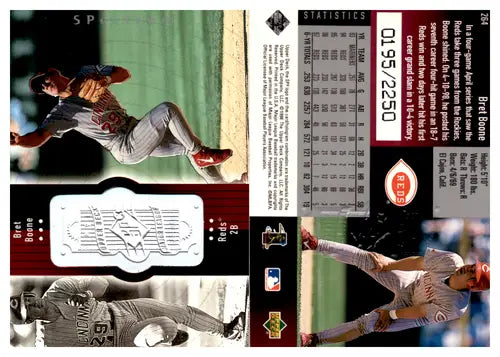 1998 SPx Finite Spectrum #264 Bret Boone NM-MT 0195/2250 Reds ID:45390 - Baseball Card Single