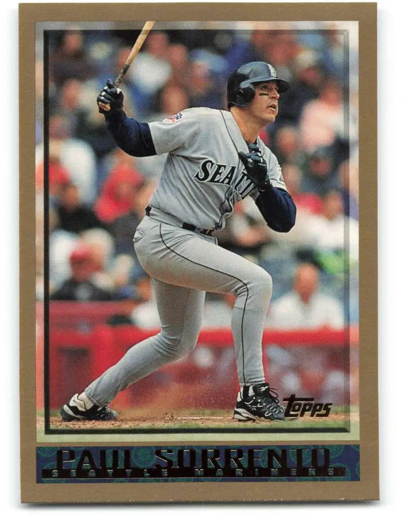 1998 Topps #111 Paul Sorrento NM-MT Seattle Mariners Baseball Card - Baseball Card Single