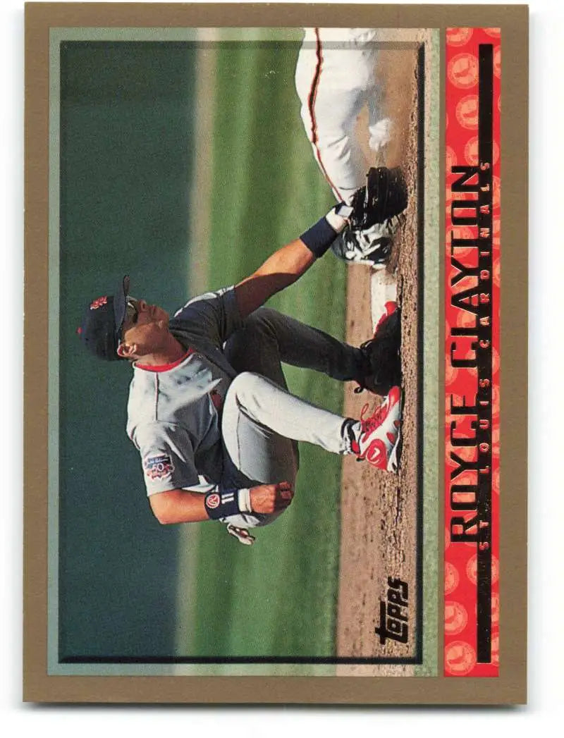 1998 Topps #118 Royce Clayton NM-MT St. Louis Cardinals Baseball Card - Baseball Card Single