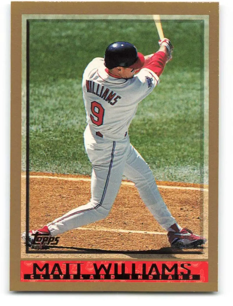 1998 Topps #12 Matt Williams NM-MT Cleveland Indians Baseball Card - Baseball Card Single