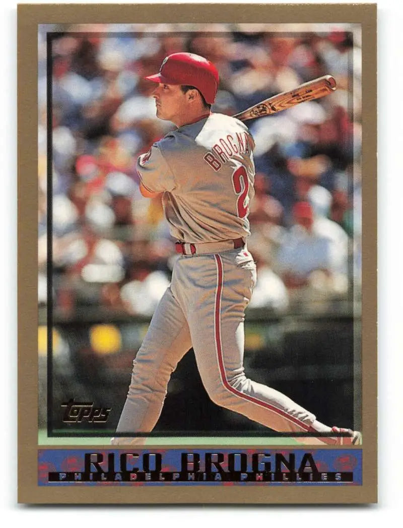 1998 Topps #123 Rico Brogna NM-MT Philadelphia Phillies Baseball Card - Baseball Card Single