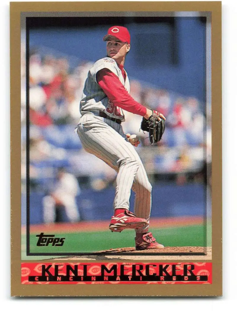 1998 Topps #124 Kent Mercker NM-MT Cincinnati Reds Baseball Card - Baseball Card Single