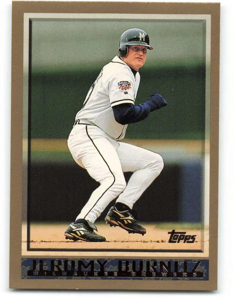1998 Topps #126 Jeromy Burnitz NM-MT Milwaukee Brewers Baseball Card - Baseball Card Single