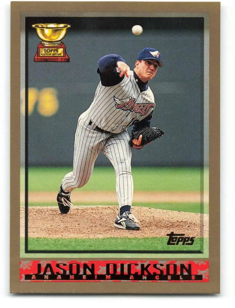 1998 Topps #129 Jason Dickson NM-MT Anaheim Angels Baseball Card - Baseball Card Single