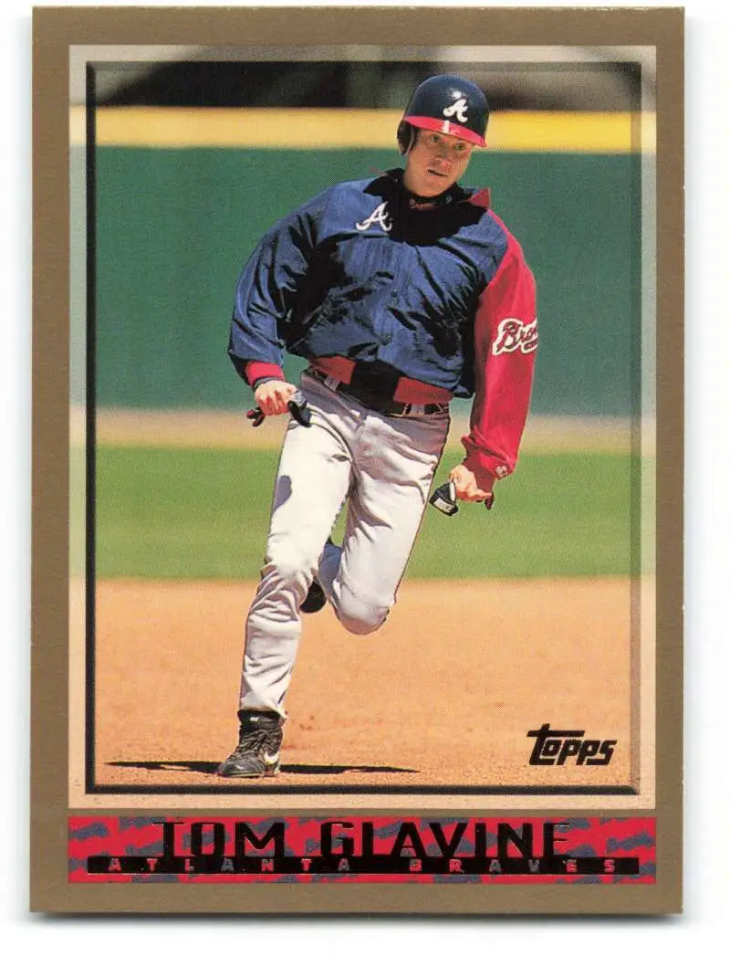 1998 Topps #130 Tom Glavine NM-MT Atlanta Braves Baseball Card - Baseball Card Single