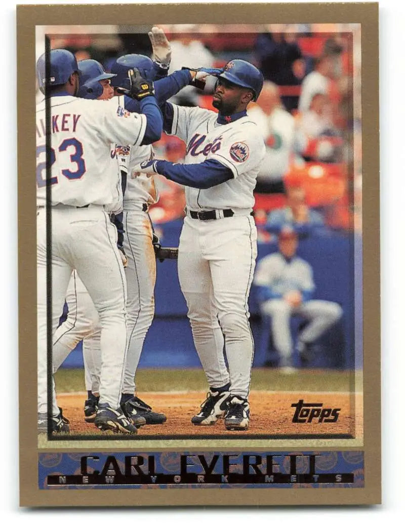 1998 Topps #157 Carl Everett NM-MT New York Mets Baseball Card - Baseball Card Single