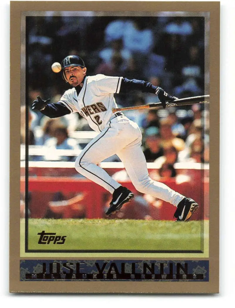 1998 Topps #158 Jose Valentin NM-MT Milwaukee Brewers Baseball Card - Baseball Card Single