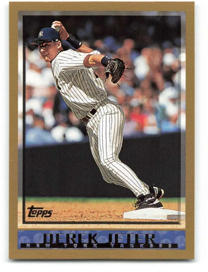 1998 Topps #160 Derek Jeter NM-MT New York Yankees Baseball Card - Baseball Card Single